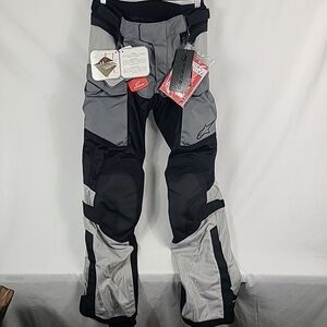 NEW Alpinestars Andes Air Drystar Pants Ice Gray Dark Gray Black Sz M Inseam 32"
